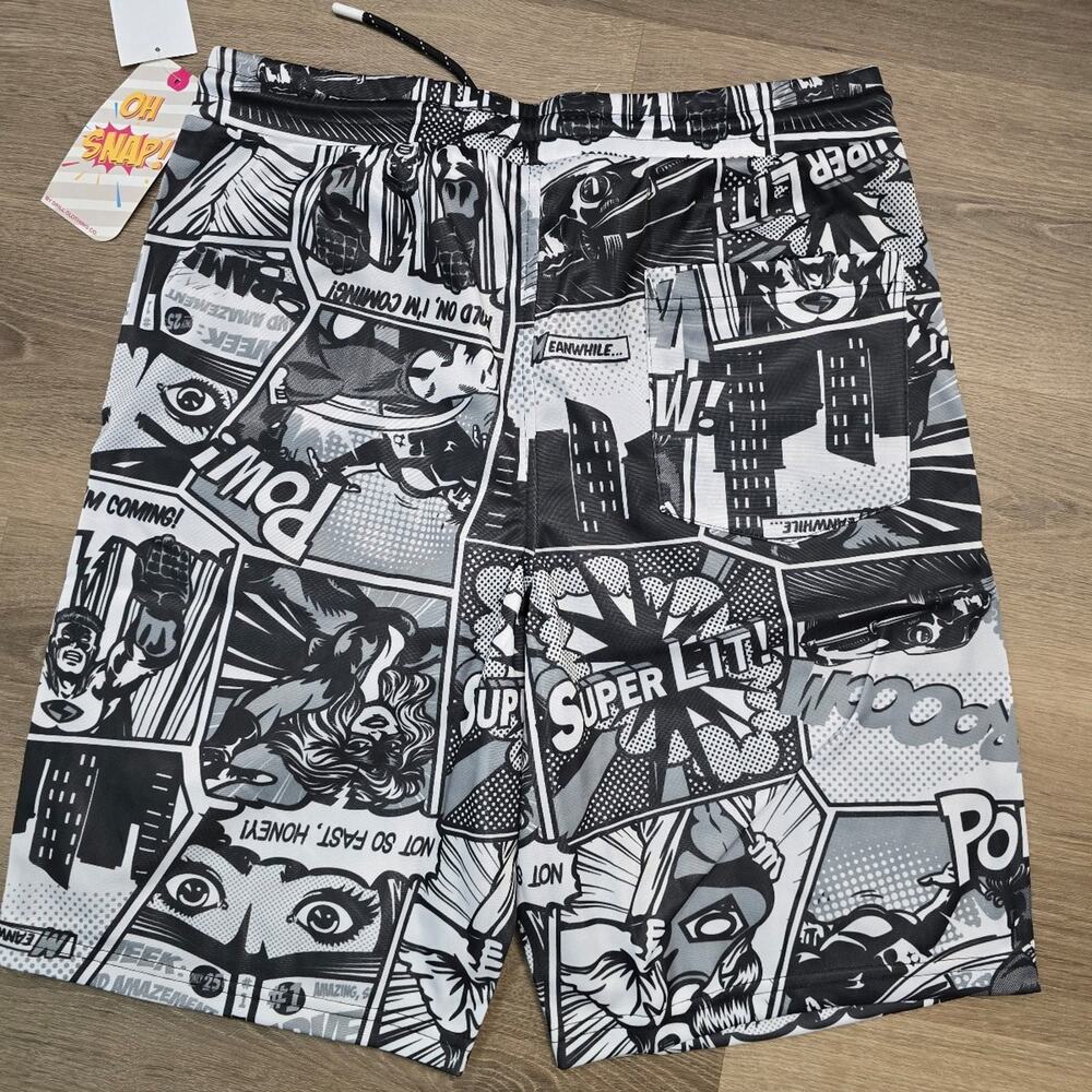 Oh Snap! By Drill Clothing graphic shorts size large NWT